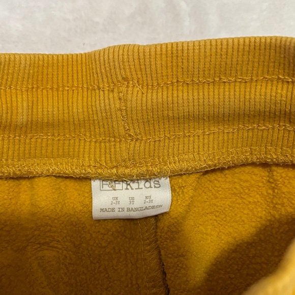 (2 for $10) F&F Yellow Jogger Pants - Picture 2 of 9